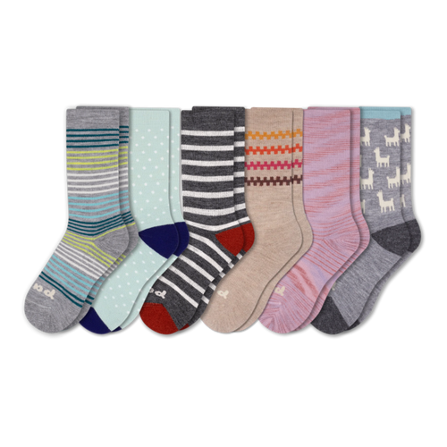 6 Pack - Women's Crew Pacas Socks