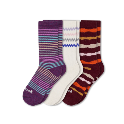 3 Pack - Women's Crew Pacas Socks
