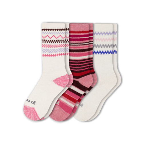 3 Pack - Women's Crew Pacas Socks
