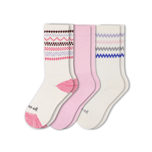 3 Pack - Women's Crew Pacas Socks
