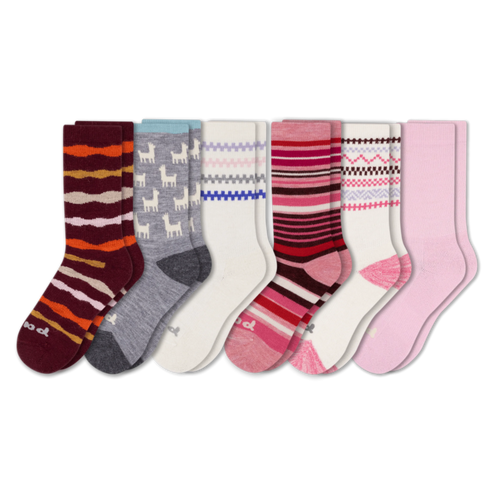 6 Pack - Women's Crew Pacas Socks