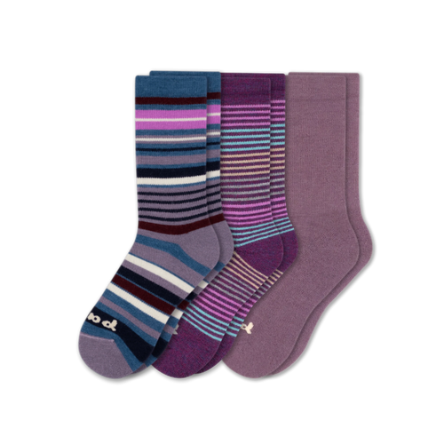 3 Pack - Women's Crew Pacas Socks
