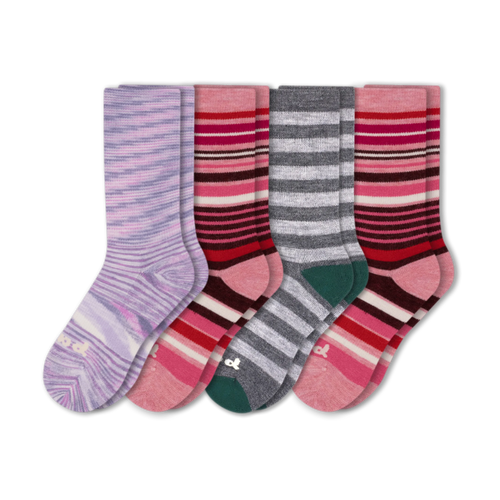 4 Pack - Women's Crew Pacas Socks