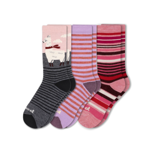 3 Pack - Women's Crew Pacas Socks