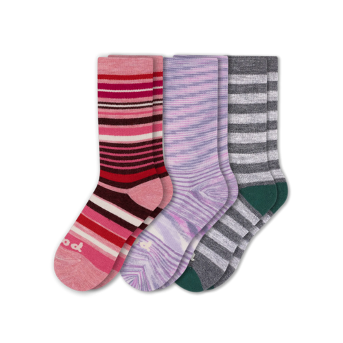 3 Pack - Women's Crew Pacas Socks