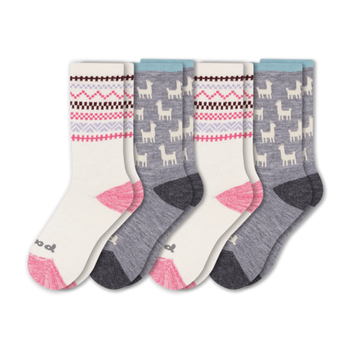 4 Pack - Women's Crew Pacas Socks