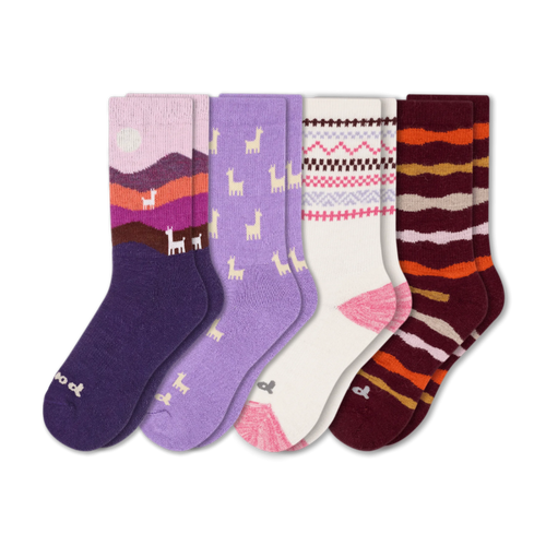 4 Pack - Women's Crew Pacas Socks