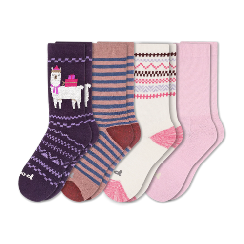 4 Pack - Women's Crew Pacas Socks