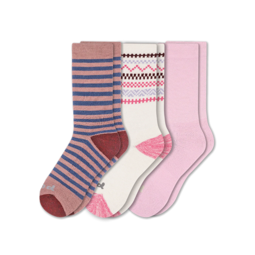 3 Pack - Women's Crew Pacas Socks