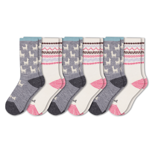 6 Pack - Women's Crew Pacas Socks