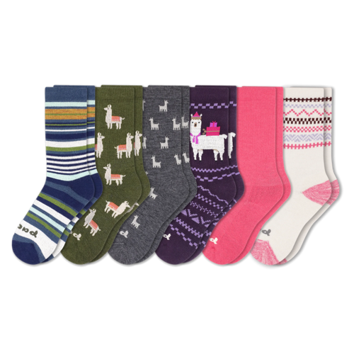 6 Pack - Women's Crew Pacas Socks