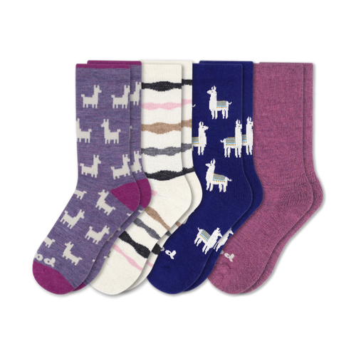 4 Pack - Women's Crew Pacas Socks