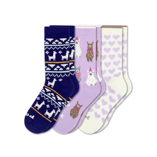 3 Pack - Women's Crew Pacas Socks