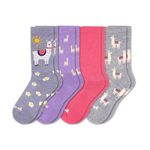 4 Pack - Women's Crew Pacas Socks