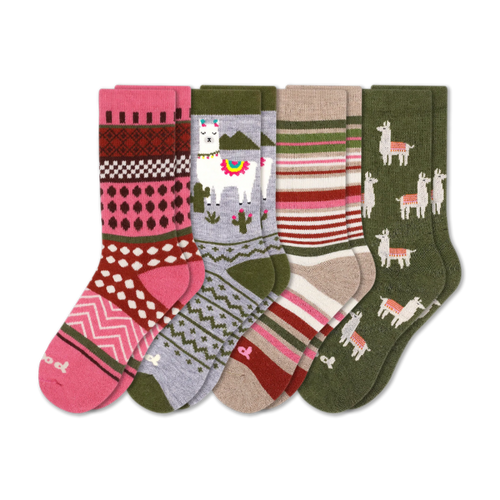 4 Pack - Women's Crew Pacas Socks