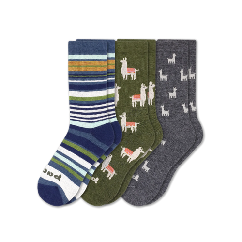 3 Pack - Women's Crew Pacas Socks