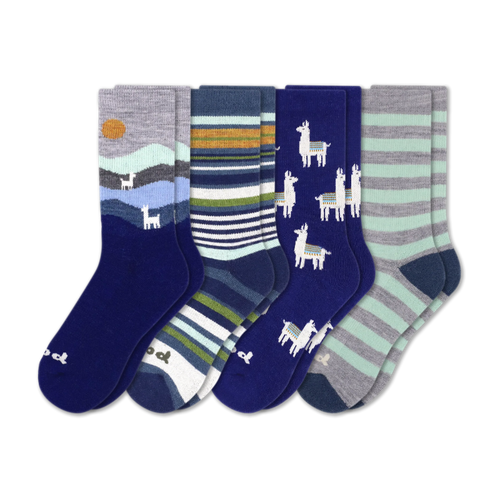 4 Pack - Women's Crew Pacas Socks