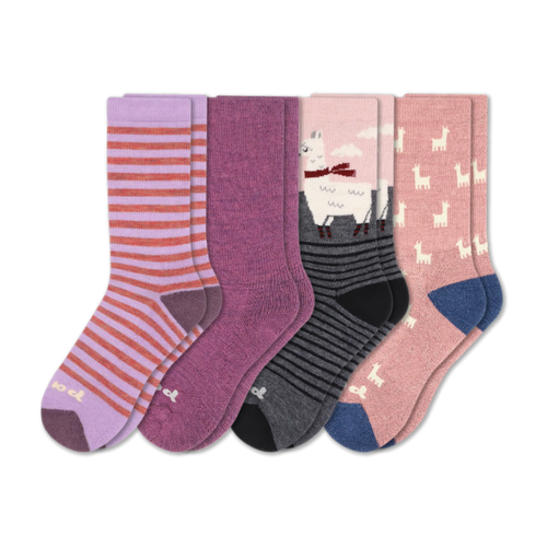 4 Pack - Women's Crew Pacas Socks