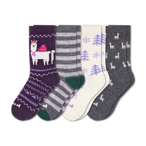 4 Pack - Women's Crew Pacas Socks