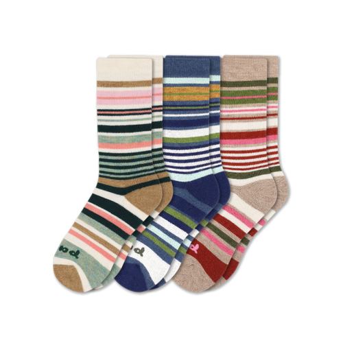 3 Pack - Women's Crew Pacas Socks