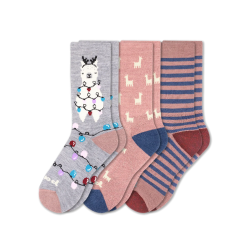 3 Pack - Women's Crew Pacas Socks