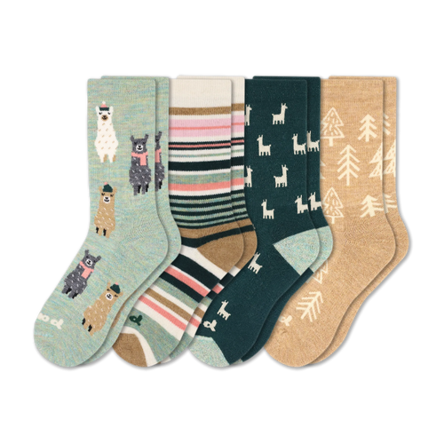 4 Pack - Women's Crew Pacas Socks