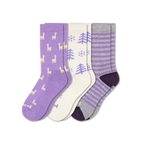 3 Pack - Women's Crew Pacas Socks