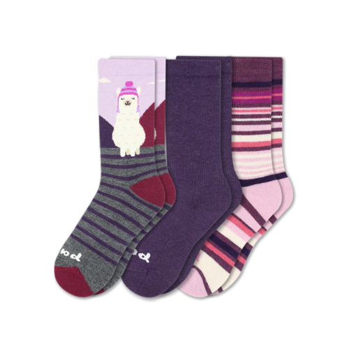 3 Pack - Women's Crew Pacas Socks