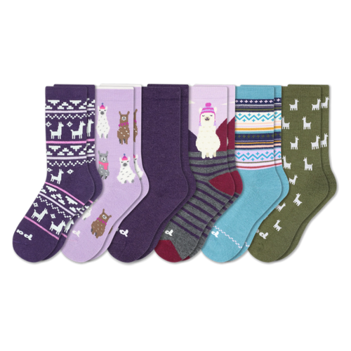 6 Pack - Women's Crew Pacas Socks