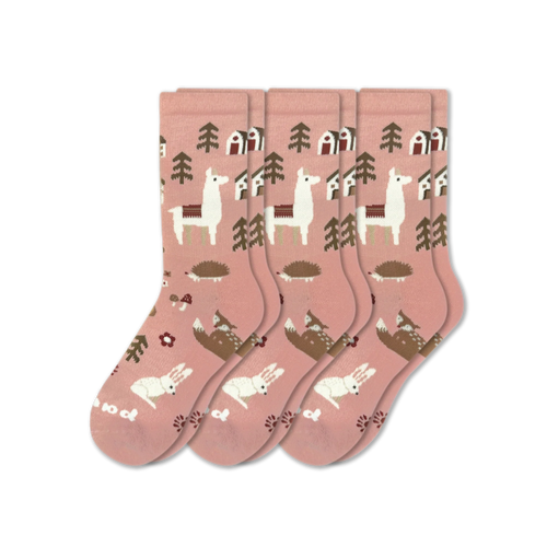 3 Pack - Women's Crew Pacas Socks
