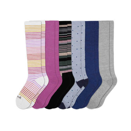 6 Pack - Women's Compression Socks
