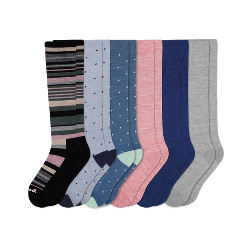 6 Pack - Women's Compression Socks
