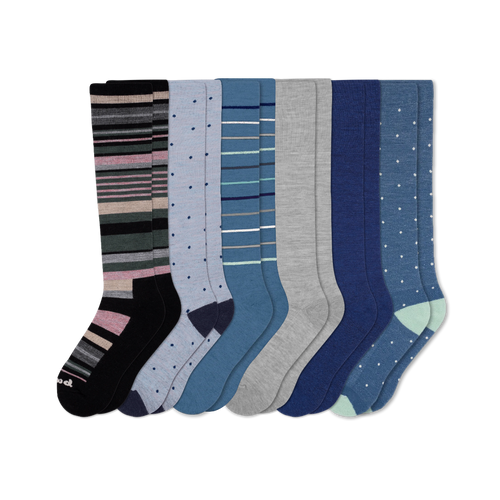 6 Pack - Women's Compression Socks