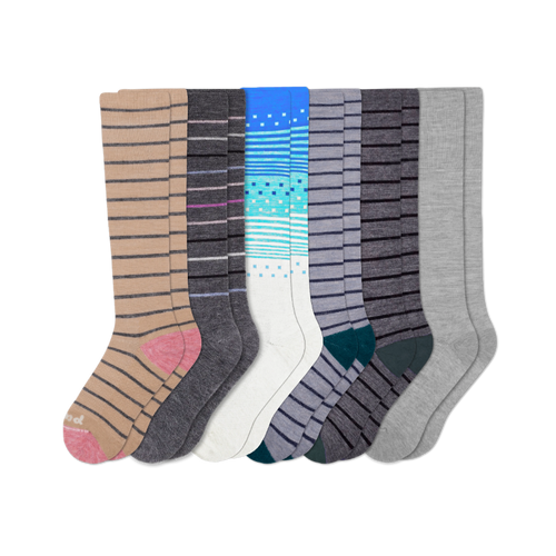 6 Pack - Women's Compression Socks