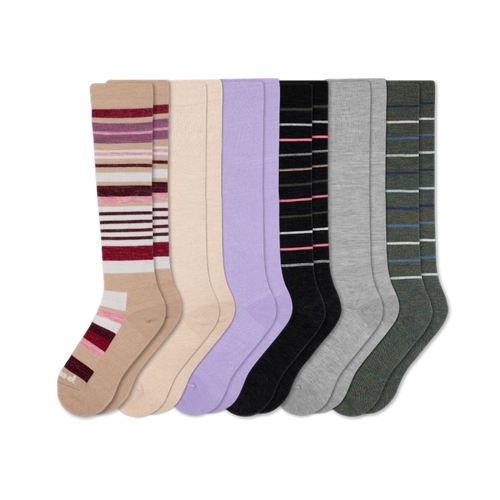 6 Pack - Women's Compression Socks