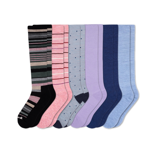 6 Pack - Women's Compression Socks