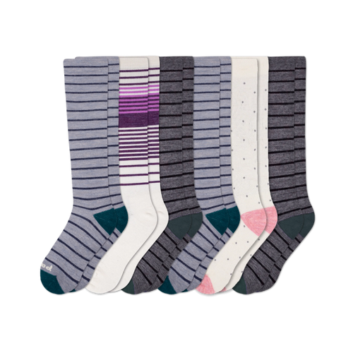 6 Pack - Women's Compression Socks