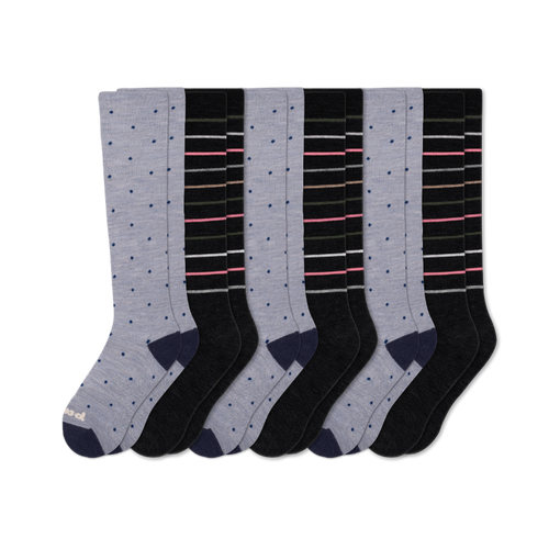 6 Pack - Women's Compression Socks