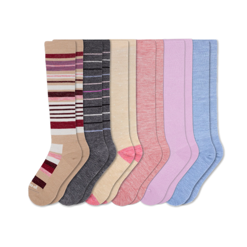 6 Pack - Women's Compression Socks