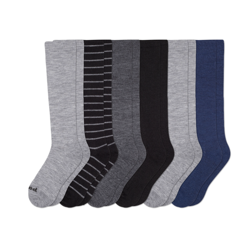 6 Pack - Men's Compression Socks