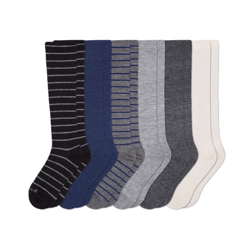 6 Pack - Men's Compression Socks