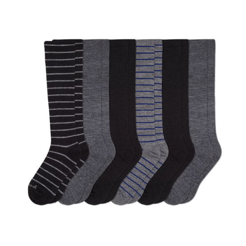 6 Pack - Men's Compression Socks