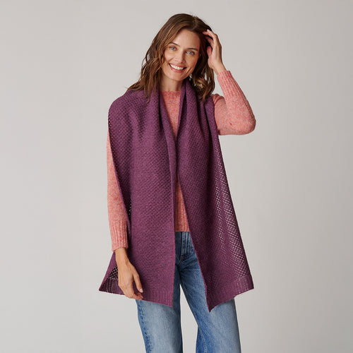 Women's Moss Stitch Scarf