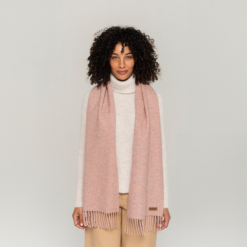 Women's Alpaca & Silk Boucle Scarf