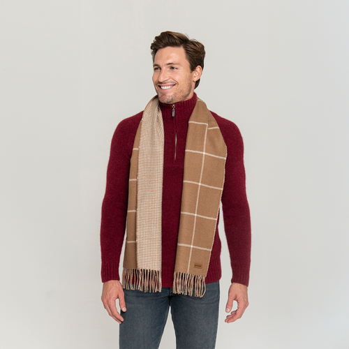 Men's Window Pane Scarf
