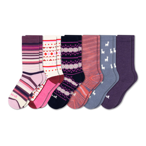 6 Pack - Women's Crew Pacas Socks