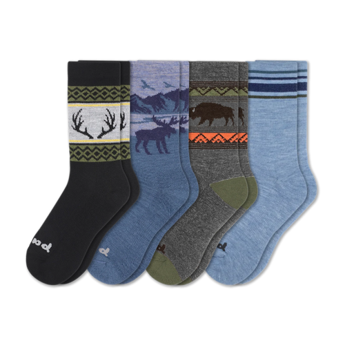 4 Pack - Men's Crew Pacas Socks