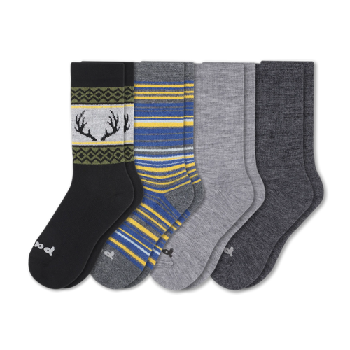 4 Pack - Men's Crew Pacas Socks