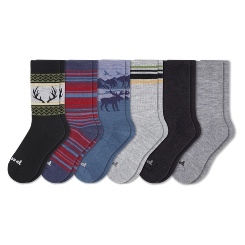 6 Pack - Men's Crew Pacas Socks