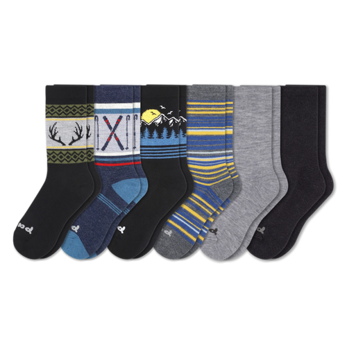 6 Pack - Men's Crew Pacas Socks